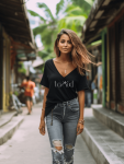 Oversized Tee - Black - Large