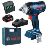 Bosch - Cordless Impact Wrench Incl 5AH Battery Charger & 3PC Socket Set