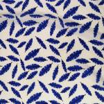 Bulgari 23 Blue Feathers On White 150CM
