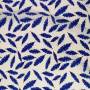Bulgari (23) Blue Feathers On White 150cm