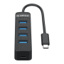 Orico USB Type C To 4X USB 3.0 TWC3-4A-BK-EP