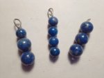 Lapis Lazuli Denim Healing Pendant