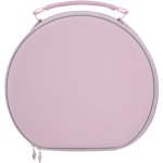 Clicks Pastel Pink Hard Round Vanity Case