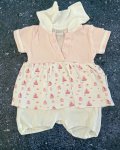 Nursery Time Pink Ships Onesie With Skirt 3 6M