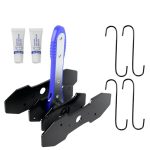 Hongdounangguo Brake Caliper Compression Tool Kit With 4 Hooks & Steel Plates - 360 Swing Ratchet For Single twin quad Piston Ca