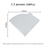 Coffee Accessories Filter V-shape 60 Rack Disposable 1-2 100PCS White