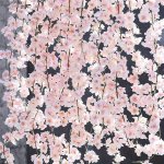 Charming 180.34CM Artificial Cherry Blossom Garland - Perfect For Home Garden & Holiday Decor Versatile Fake Hanging Vine For Ro
