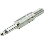 6.3MM Mono Jack Male Plug Metal - 6.3MM Mono Jack Male Metal