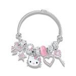 Cute Charm Bracelet Chain Cuff Jewelry Charms For Bracelets Stainless Steel Anime Cartoon Bracelet For Women Teen Girls Sister B