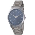 Gents Silver Bracelet Blue Dial Watch