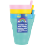Kids Tumbler With Straw Set 4 Piece