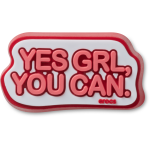 Yes Girl You Can Jibbitz - Multi Osfa