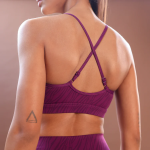 Ladies Core Strappy Bra Dark Purple - Dark Purple Blackberry X Large Ladies