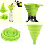 1PC Collapsible Funnel Foldable Funnels For Water Bottle Liquid Transfer Kitchen Gadgets Kitchen Accessories