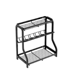 Ashcomonline 3 Layers Spice Rack Iron Organizer Kitchen Rack