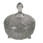 332100070-1 Bonbonniere - Glass 200ML - Diamond Design