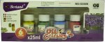 6 X 25ML Assorted Oil Paint Colors Set