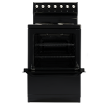 Univa 4 Plate Black Cable Stove U116B 1