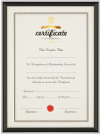 Certificate Photo Frame - None Black