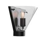 Yearn Glass And Metal Wall Light Black