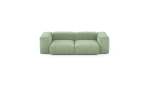 Two Module Sofa - Cord Velours - Duck Egg - 230CM X 115CM