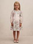 Liliana Girls Long Sleeve Dress - 10-12 Yrs Hampshire Floral