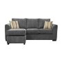 Celest 3 Seater Corner Couch -grey