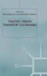 Making Urban Transport Sustainable Hardcover