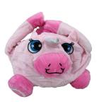 4AKID Plush Insulated Kids Cartoon Lunch Bag - Pink Unicorn