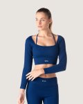 Prime State Cut-out Long Sleeve - Navy - Small