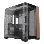 Antec C8 Curved Wood Full Tower E-atx Tempered Glass Panel Wood Texture Finish Dual Chamber – New