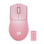 Redragon M916 Pro 26000DPI 5-BUTTON Wireless Gaming Mouse - Black - Pink