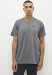 Nike Miler Dri-fit Uv Short-sleeve Running Top - Grey Fog