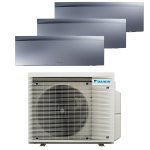 Daikin Multi-split 3 Rooms 9000 + 12000 + 12000 Btu Emura Silver