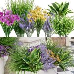 Clycaloor 25PCS Outdoor Artificial Boxwood Uv Resistant Fake Stems Plants Faux Plastic Greenery For Indoor Outside Hanging Plant