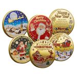 Christmas Challenge Coins Set Of 6 Commemorative Coins Gift