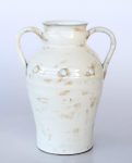 Cream Ceramic Vase With Handles 36X28X21CM