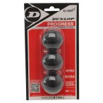 Dunlop Progress Squash 3 Ball Pack