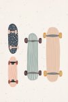 Skateboards Canvas Print - 600MM X 600MM
