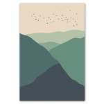 Colour Field Landscape Cool 2 Art Print - A3 No Frame Print Only