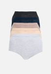 Jockey 5 Pack Plain Tonal Elastic Full Briefs - Multi