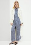 Pull-on Satin Trousers - Blue