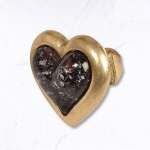 Giant Resin Heart Ring - Black Free