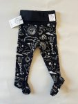 12-18 Black Safari Footie Leggings