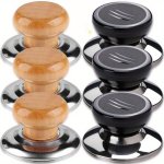 Universal Pot Lib Knobs Caps Wooden Heat-resistant Cooking Pan Lid Covers Replacement Lifting Handle Kitchen Cookware Handgrip