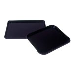 Tray Fibreglass 350 X 270 X 19MM Black Chef& 039 S Depot