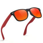 Feidusun Sunglasses Men Polarized Sunglasses For Mens And Womens Black Retro Sun Glasses Driving Fishing Uv Protection