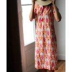 Jaipur Tassel Tunic Dress Coral Orange Ikat