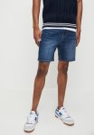 Malanus Slim Denim Short - - Dark Blue