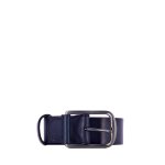 Classic Leather Belt -navy